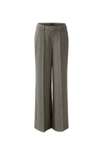 Wide Leg Trousers in Mini Check