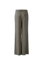 Wide Leg Trousers in Mini Check