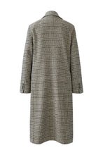 Checked Double-Breasted Wool Coat