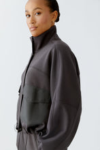 Utility-Style Zip Jacket in Charcoal