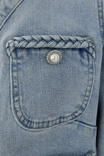 Light Wash Cropped Denim Jacket