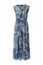 Blue Paisley Tiered Maxi Dress