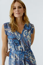 Blue Paisley Tiered Maxi Dress