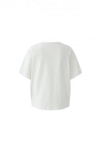 White Paisley Panel Graphic T-Shirt