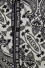 Monochrome Paisley Scarf