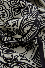 Monochrome Paisley Scarf