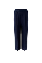 Tailored Wide-Leg Culottes - Dark Blue