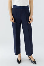 Tailored Wide-Leg Culottes - Dark Blue