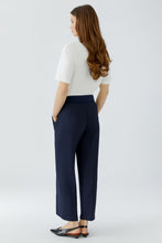 Tailored Wide-Leg Culottes - Dark Blue