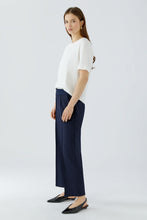 Tailored Wide-Leg Culottes - Dark Blue