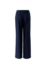 Tailored Straight-Leg Trousers - Dark Blue