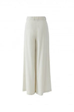 Wide Leg Tie-Waist Trousers - Cream