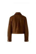 Brown Suede Cropped Jacket