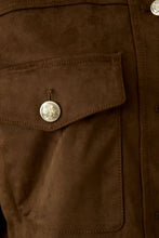 Brown Suede Cropped Jacket