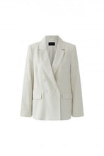 Double-Breasted Tailored Blazer - Cream