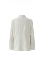 Double-Breasted Tailored Blazer - Cream