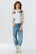 Embroidered Floral Shirt
