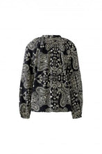 Black Paisley Print Blouse