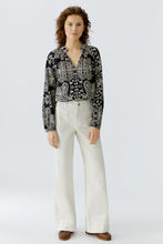 Black Paisley Print Blouse