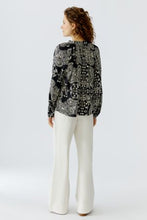 Black Paisley Print Blouse