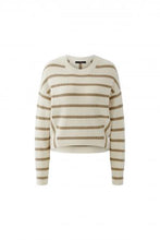 Cream & Taupe Stripe Knit Jumper