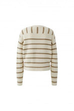 Cream & Taupe Stripe Knit Jumper