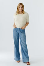 Textured Short-Sleeve Knit Top - Ivory