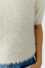 Textured Short-Sleeve Knit Top - Ivory