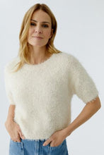 Textured Short-Sleeve Knit Top - Ivory