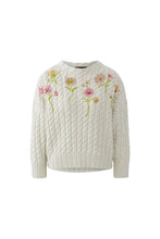 Floral Cable Knit Jumper