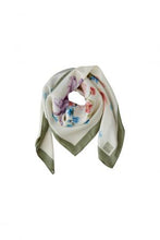 Floral Print Silk-Feel Neck Scarf