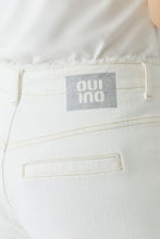 Ivory Straight-Leg Cropped Jeans