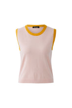 Sleeveless Knit Top - Pink & Orange