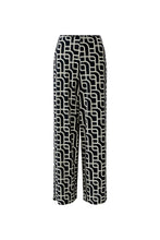 Wide-Leg Printed Trousers