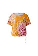 Printed Tie-Hem Top - Orange