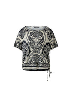 Printed Tie-Hem Top