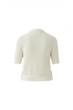 Brown Contrast Stitch Knit Top