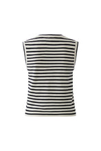 Striped Sleeveless Knit Top