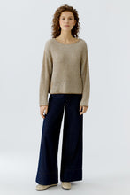 Ribbed Knit Jumper - Camel