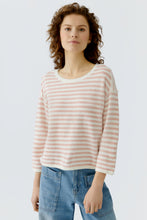 Soft Pink Striped Knit Jumper