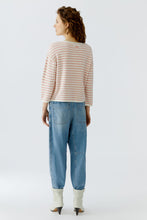 Soft Pink Striped Knit Jumper