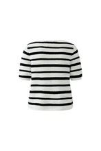 Black & White Stripe Knit Top