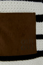 Black & White Stripe Knit Top
