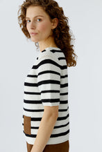Black & White Stripe Knit Top