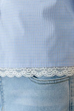 Shirt with Lace Hem Detail
