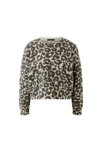 Neutral Leopard Print Knit Jumper