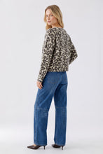Neutral Leopard Print Knit Jumper