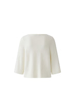 Ivory Relaxed Three-Quarter Sleeve Knit