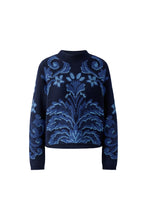 Navy Ornate Knit Jumper