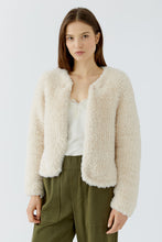 Cream Faux Fur Jacket